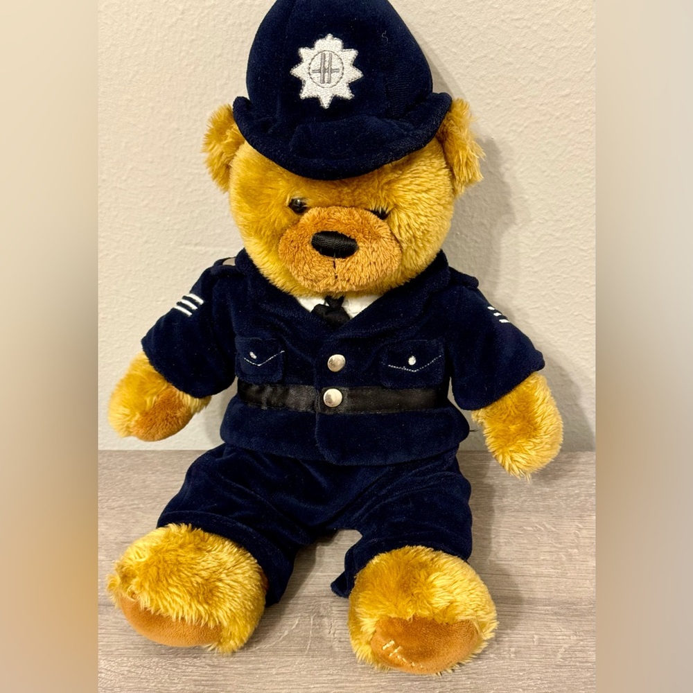 Harrods OT Policeman Brown Plush Teddy Bear British Police, Britain